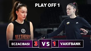 Eczacibasi Dynavit vs Vakifbank  Turkish volleyball league 2024  Play off 1 [upl. by Naeroled]