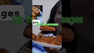 cooking sausages in the air fryer JaneGeff Kitchen [upl. by Asenab956]