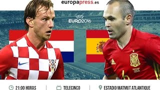 Croacia vs España en vivo directo eurocopa2016  Croatia vs Spain live CROESP [upl. by Anabel817]