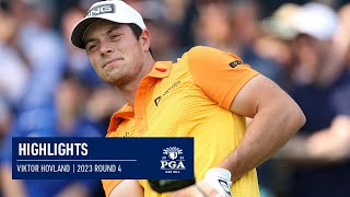 Viktor Hovland Shoots 2Under 68  Round 4  2023 PGA Championship [upl. by Kaczer]