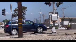 Railfanning at Oxnard train station Metrolink Surfliner Amtrak [upl. by Sobmalarah]