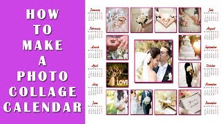 How to Make a Photo Collage Calendar  3 Awesome Calendar Types [upl. by Talich]