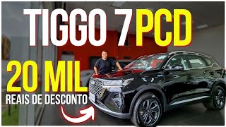 TIGGO 7 PRO HIBRIDO PCD COM 20 MIL DE DESCONTO auto carros pcd [upl. by Oaks]