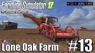 Farming Simulator 17  Lone Oak farm  Timelapse  13  Too Many Potatoes [upl. by Adniles]