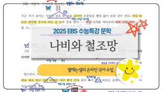 나비와 철조망 해석  박봉우  2025 수능특강  현대시 [upl. by Ecnadnak]