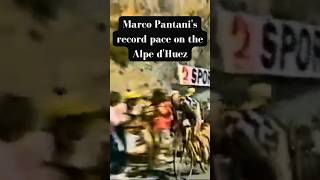 Marco Pantani EPIC 1997 record on the Alpe dHuez  Tour de France 1997 shorts [upl. by Darci]