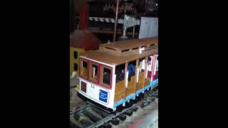 San Francisco Cable Car 11 amp Steam Locomotive HO Scale Danville County Railroad Train Layout [upl. by Yurt]