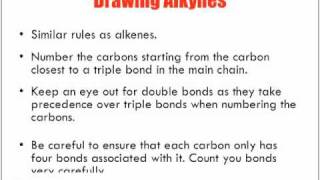 Naming amp Drawing Alkyne Hydrocarbons [upl. by Eelahc]