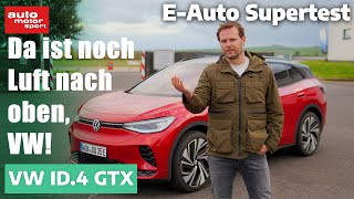 VW ID4 GTX Deshalb gibts noch Luft nach oben EAuto Supertest mit Alex Bloch  auto motor sport [upl. by Jenilee520]