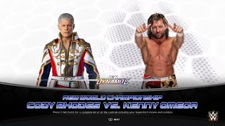 Cody Rhodes vs Kenny Omega AEW CHAMPIONSHIP [upl. by Jeffcott]