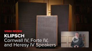 Review Brilliant Evolution of an Iconic Brand  Klipsch’s Cornwall IV Forte IV and Heresy IV [upl. by Ennovart]