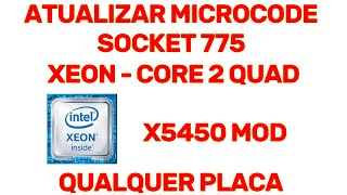 COMO ATUALIZAR MICROCODE XEON E CORE 2 QUAD BIOS MOD AMIBIOS 775 771 [upl. by Adirehs]