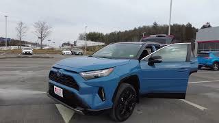 2022 Toyota RAV4 Hybrid XSE AWD  Cavalry Blue with Black Roof Exterior  Black Interior 0034 [upl. by Aneehsal]