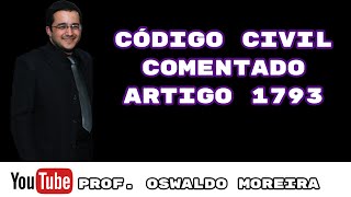 Código Civil Comentado  Cessão no Inventário  Art 1793 do CC [upl. by Carmelo]