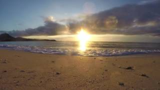 Okinawa beach sunset timelaps HD [upl. by Zebada825]