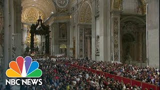 Pope Francis Holds Christmas Eve Midnight Mass From The Vatican [upl. by Kong]