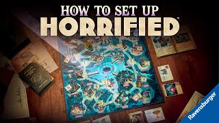 How to Set Up Horrified Board Game [upl. by Dnomyar]