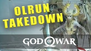 Olrun Valkyrie Max Difficulty  God of War 2018 [upl. by Lehcyar201]