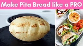 How to make Pita Bread at home like a PRO without oven [upl. by Jevon460]