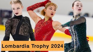 Lombardia Trophy 2024 Amber Glenn posts careerbest short program to lead Sakamoto Kaori [upl. by Attelrahs]