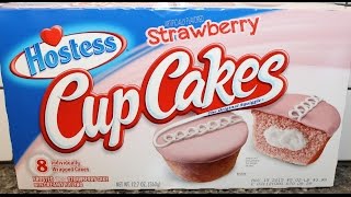 Hostess Strawberry Flavored Cupcakes Review [upl. by Selwin]