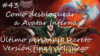 Como desbloquear a Avatar Infernas  Vampire survivors 43 [upl. by Annoyk]