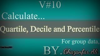 How to find quartile decile and percentile for group data in Urdu statistics V10 GETANDLEARN [upl. by Gish]