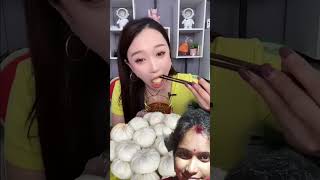 momos eating challenge ytshort food challenge [upl. by Bolan971]