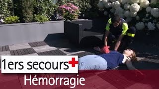 Hémorragie  les gestes de premier secours [upl. by Aneela]