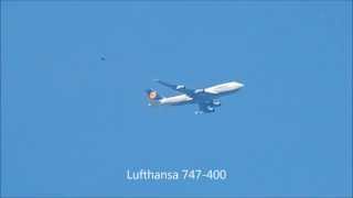 Departing and Overflying Planes FullHD  Nikon L820 [upl. by Htederem23]