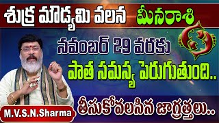 shukra moudyami effects on meena rasi  శుక్ర మౌడ్యమి వలన మీన రాశి  meena rasi phalithalu [upl. by Dohsar]