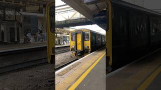 GWR class 150 departs Exeter St David’s from okehampton going to exetercentral [upl. by Jessica]