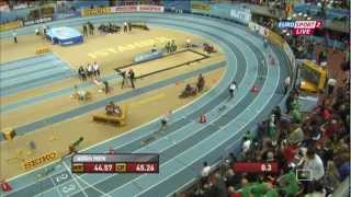 World Indoor Championships 2012 Istanbul 400m M Final [upl. by Bish]