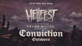 Conviction  Outworn  Live Hellfest 2022 [upl. by Naitsabas343]