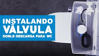 ¿Cómo instalar tu Válvula doble descarga para WC [upl. by Uella]