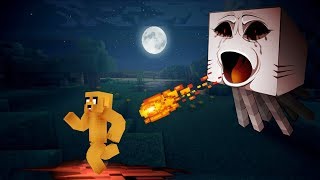 ¡SOBREVIVE A LA INVASIÓN DE GHASTS 🌍😱 MINIJUEGO MINECRAFT GHAST BLAST [upl. by Eynahpets]