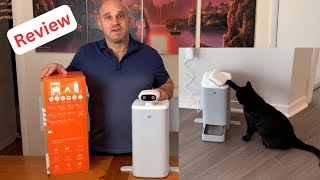 Amazing Robot Feeder For Cats  The HHOlove O sitter Robot REVIEW [upl. by Aiem267]