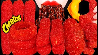 ASMR HOT CHEETOS SPAM FRIES 핫 치토스 스팸 튀김 MUKBANG 먹방 [upl. by Ahsratal]