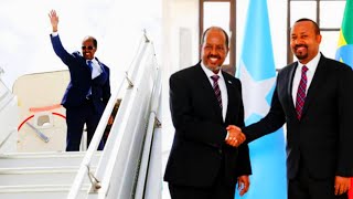 Hassan Sheikh  Waxaan uu Socdaa Addis Ababa Itoobiya [upl. by Leola]