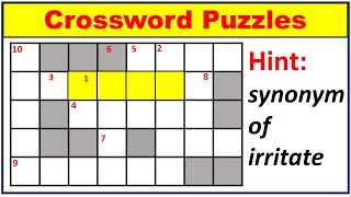 Crossword Puzzles  English Puzzle Questions Crossword RiddlesTricky RiddlesHow smart are you [upl. by Timothea]