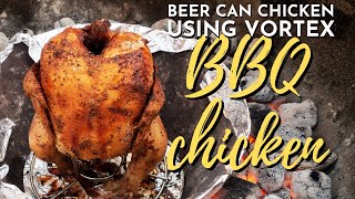 WHOLE CHICKEN ON WEBER KETTLE USING VORTEX  SJ COOKS [upl. by Heindrick]