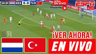 Países Bajos vs Turquía en vivo🔴🔴 Ver Hoy Holanda vs Turquía 4tos de Final EUROCOPA 2024 resumen [upl. by Akel]