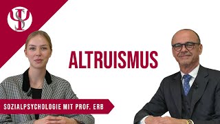 Altruismus  Sozialpsychologie mit Prof Erb [upl. by Isyed]