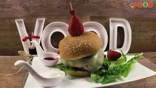 STRAWBERRY BURGER VOOD سندويتش البرغر بالفراولة [upl. by Kire550]