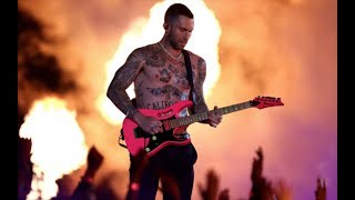 Super Bowl halftime show 2019 highlights Maroon 5 give bland performance with cameo from Spongebob [upl. by Tanhya]