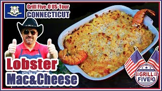 Lobster Mac and Cheese  Pasta amp Hummer in cremiger Käsesoße  CONNECTICUT  Grill Five0 USTour 🇺🇸 [upl. by Ardnasil]