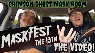 MASK FEST 2024 CINCINNATI OH • Crimson Ghost Mask Room • Halloween Mask Convention [upl. by Godiva]