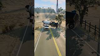 Realistic Highway Car Crashes 35 [upl. by Esetal]