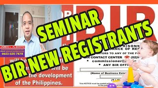 SEMINAR ON NEW BIR REGISTRANTS SIMPLIFIED Tax CalendarTIPS Meaning When to File Deadlines [upl. by Byrd]