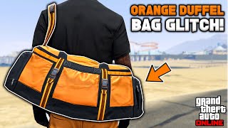 How To Get The Orange Duffel Bag Glitch In Gta 5 Online No BEFF or Transfer [upl. by Kcirtap]